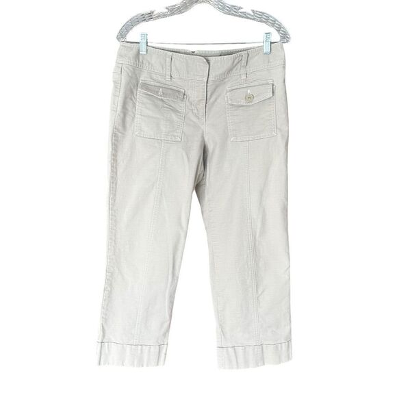 🔥FIRM🔥 Ann Taylor Loft Ankle - Capri Pants Tan-Khaki Size 8 - Picture 1 of 11